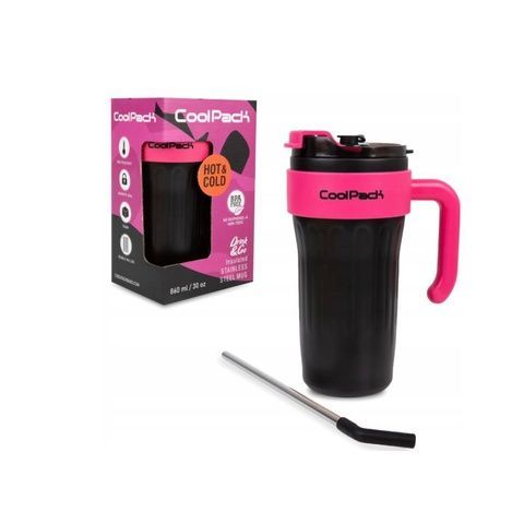 Купити Термокухоль металевий MUG PINK BLACK, об'єм - 860 мл (Z28111) - Ціна: 785 грн від CoolPack